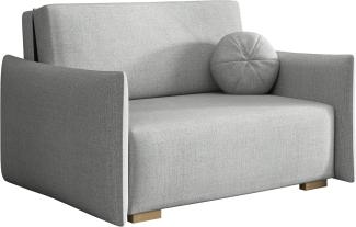 Sofa Viva Glov II mit Schlaffunktion, 2 Sitzer Schlafsofa mit Bettkasten (Farbe: Soul 16)