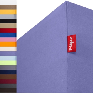 r-up Spannbettlaken Beste 90x200 bis 220x240cm erhältlich! 230 g/m², Baumwolle, Gummizug: fest eingenähtes dauerelastisches Rundumgummi, (1 Stück), (90x200-100x220, 15-30cm Matratzenhöhe, lila)