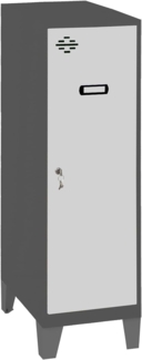 Simon Rack Simonlocker Kommode, klein, 1015 x 300 x 500 mm, Amario aus Metall, mit Schlüssel, Anthrazit/Grau