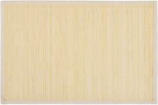 6 Bambus-Platzdeckchen 30 x 45 cm Natur 242107