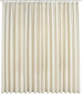 vidaXL Verdunkelungsvorhang mit Haken Samt Creme 290 x 245 cm 134519