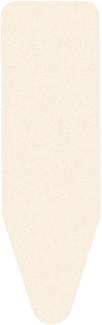 Brabantia PerfectFit Bügelbrett Bezug, Bügelbezug, Bügeltischbezug, Bügelbrettbezug, Baumwolle, Schaumstoff, Ecru, Größe C 124x45 cm, 322167