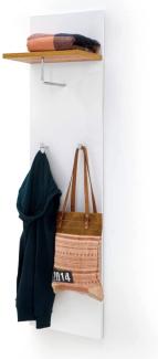 Garderobenpaneel Gerda 4 weiß Hochglanz 40x149x25 cm Paneel Garderobe