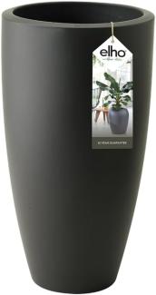 Elho Pure Soft Round High 50 - Blumentopf - Anthrazit - Drinnen & Draußen - Ø 49 x H 90. 4 cm