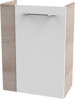 Fackelmann SBC B.CLEVER Waschbeckenunterschrank 45 cm, Braun hell/Weiß, rechts