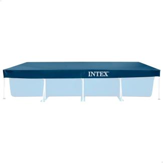 Intex Poolplane rechteckig, Polyethylen blau, 450x220 cm