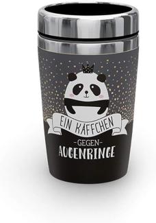 la vida Thermobecher To Go Thermo-Kaffeebecher Isolierbecher 240ml Käffchen gegen Augenringe