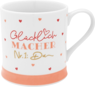 Tasse Kaffeetasse Kaffeebecher Teetasse Sheepworld 40cl Glücklich Macher 48566