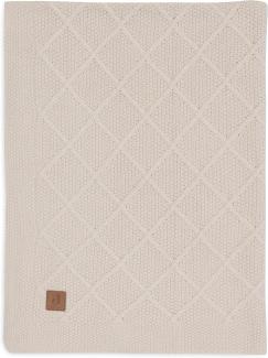 Jollein Check Knit Babydecke - 75 x 100 cm - Oatme