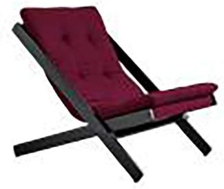 KARUP DESIGN BOOGIE Futon Liegestuhl Gestell Schwarz / Bordeaux