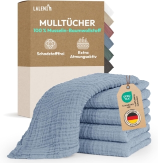 Laleni Spucktuch Spucktücher Baby aus Reiner Baumwolle in 70x70, (5-tlg), OEKO-TEX Zertifizierte Mulltücher