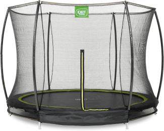 EXIT Silhouette Bodentrampolin ø305cm mit Sicherheitsnetz - schwarz