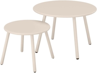 Vente-unique - Garten-Beistelltische - Metall - Beige - MIRMANDE von MYLIA