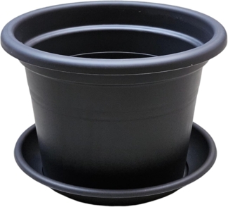 "Basic" 20cm Anthrazit mit Untersetzer 4er SET