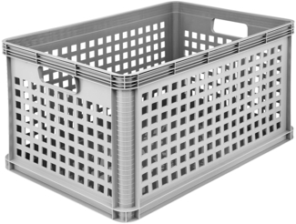 keeeper Transportkorb, Stapelbar, Polypropylen, 64 l, Robert, Nordic Grey