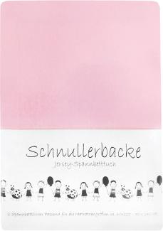 2er Set Baby Jersey Spannbetttuch Schnullerbacke 60/120 - 70/140 cm blau
