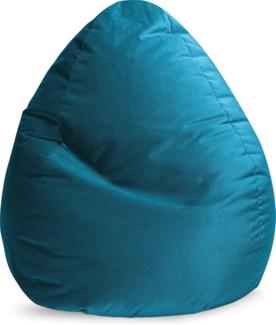 Sitting Point Sitzsack Marla XXL Samt Petrol