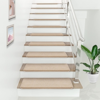 Stufenmatten Rechteckig 15-er Set Beige [en. casa]