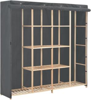 vidaXL Kleiderschrank Grau 173 x 40 x 170 cm Stoff 248199