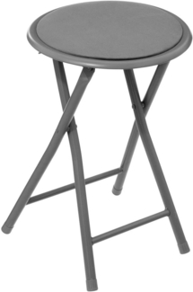 5five - klapphocker aus grauem samt