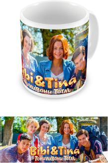 empireposter Bibi & Tina Tohuwabohu Total Stars Größe (cm), ca. Ø8,5 H9,5 Beschreibung: Keramik Tasse, weiß, bedruckt, Fassungsvermögen 320 ml, spülmaschinen und mikrowellenfest