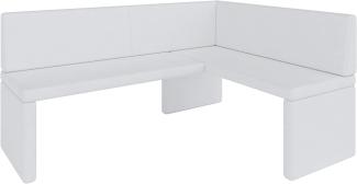 Eckbank Akiko Corner Bench - Eckbankgruppe für Ihrem Esszimmer, Küche modern, Sitzecke, Essecke. Perfekt für Küche, Büro und Rezeption. Solide und Starke Verarbeitung. (Soft 17, 168x128cm rechts)