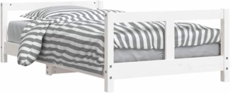 vidaXL Kinderbett Weiß 80x160 cm Massivholz Kiefer 834430