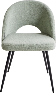 Esszimmerstuhl 2er Set ONAGA Bouclé Hellgrün