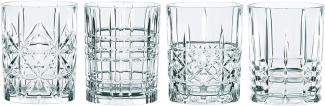 Nachtmann Highland Tumbler 4er Set mit verschiedenen Schliffdekoren