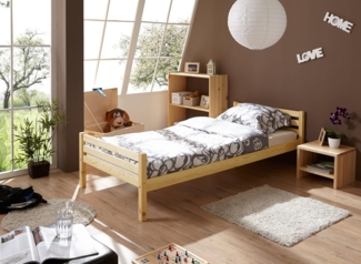 Einzelbett "Nadine" 90x200 Kiefer massiv
