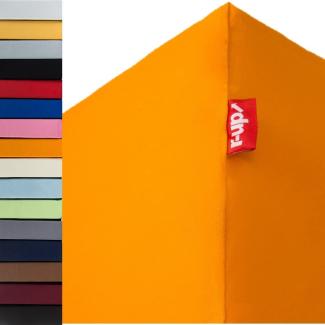 r-up Beste Spannbettlaken 140x200-160x220 bis 35cm Höhe orange 95% Baumwolle / 5% Elastan 230g/m²