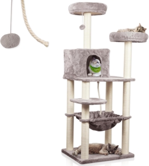 Lycce Kratzbaum Kratzbaum ROYAL Katzenbaum mit Katzenhöhle und Katzenhängematte