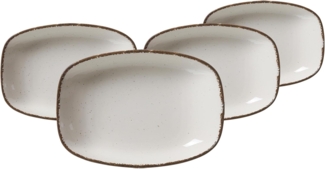 Ritzenhoff & Breker Casa Suppenteller 23,5 x 16 cm 4er Set beige