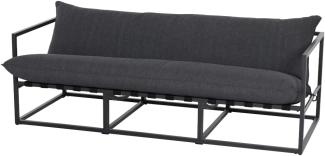 Siena Garden Monza 3-Sitzer Sofa Alugestell matt anthrazit inklusive Kissen jeans grey