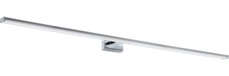 Eglo 99297 Spiegelleuchte Badezimmerleuchte PANDELLA 1 Stahl chrom silber, Kunststoff weiß L:120cm B:12cm H:4cm IP44 4000K