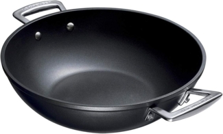 Alu Wok 32 cm Aluminium-Antihaft Le Creuset Pfanne - GasBackofen geeignet, Spülmaschinengeeignet