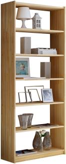 Standregal Bücherregal Fichte Kiefer massiv 214 cm hoch