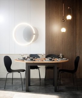 Newroom Esstisch Noa, ausziehbar bis 140cm Weiß Küchentisch Speisetisch
