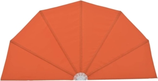 vidaXL Faltbarer Terrassen-Seitenfächer Terracotta-Rot 200 cm 44580
