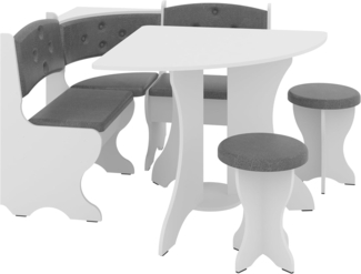 Rodnik Eckbankgruppe Bayar, (Set, 4-tlg), klein, platzsparend, mit Viertelkreis- Esstisch