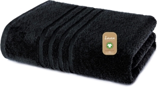 Lavea Handtuch Set Bio-Baumwoll Serie Bali, aus 100% Bio-Baumwolle (70x140 cm, 1-St), extra saugstark mit 500g/m² in Wellness-Qualität - Duschtuch