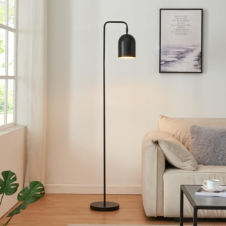 Stehleuchte Barnard Metall 159 cm Schwarz [lux. pro]