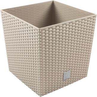 Prosperplast Blumentopf, Beige (mocca), 40x40x40,8 cm, DRTS400L-7529U