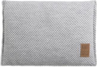 Knit Factory Lynn Kissen 60x40 cm Glatt Grau