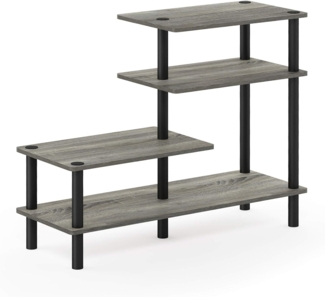 Furinno Besi 3x2 industrielles Mehrzweckregal mit Metallrahmen, Finneiche