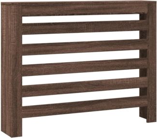 vidaXL Heizkörper-Wäschetrockner Heizkörperverkleidung Braun Eiche 104 x 20 x 82 cm Holzwerkstoff