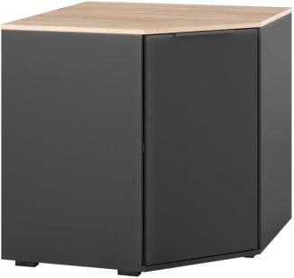 Vicco Eckkommode Betti Anthrazit Sonoma 78 x 78 cm Wohnzimmer 1 Tür