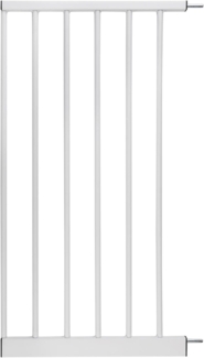 Türschutzgitter-Zubehör von BOMI | Größen: 10-70 cm | klemmbar in weiß aus Metall | Schutzgitter von BOMI Vergrößerung des Treppenschutzgitters durch Anstecken der Erweiterung | 40 cm Verbreiterung