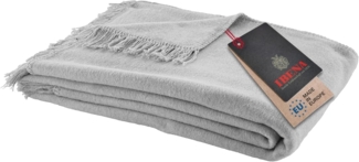 Ibena Uni Decke Braga silbergrau 150x200