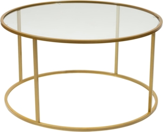 Couchtisch, 'Berlin', 43 x 80 x 80, Gold